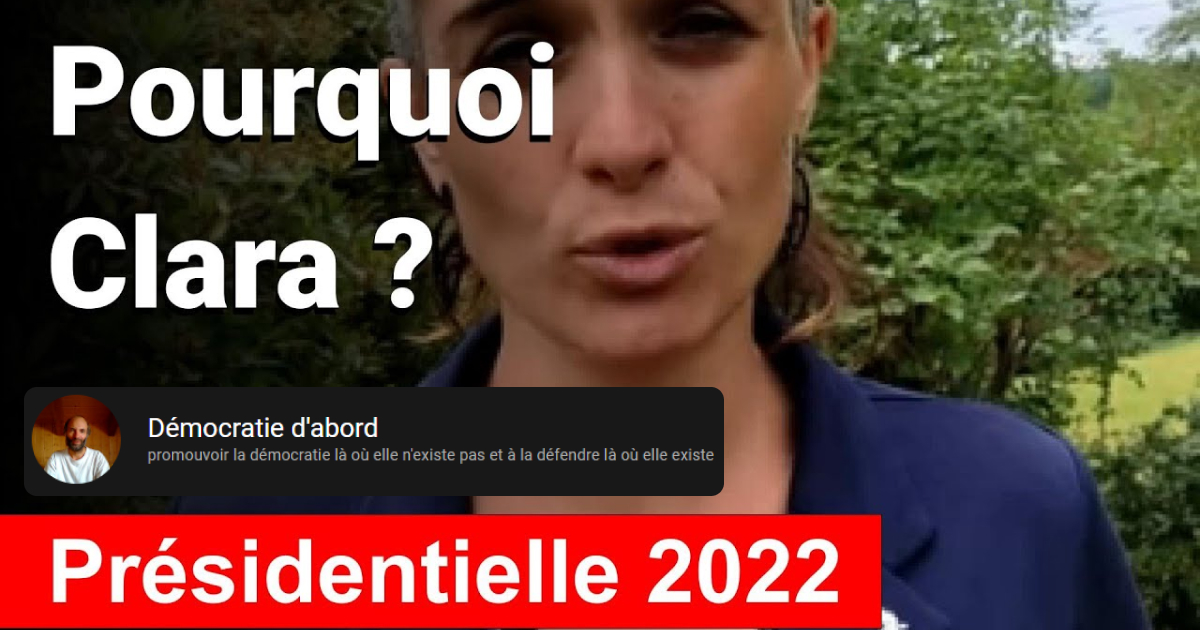 Stratégie électorale pour le RICC : Soutenir Clara Egger à la présidentielle 2022