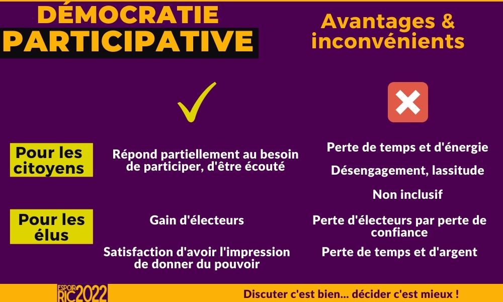 democratie participative avantages inconvenients