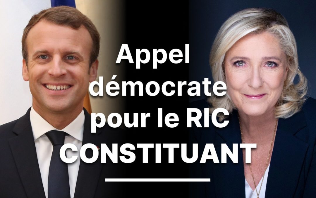 L’appel démocrate pour le RIC Constituant