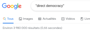 democratie directe anglais