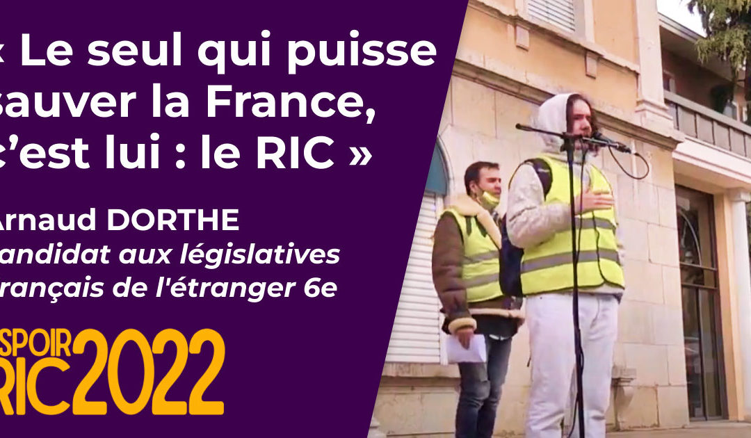 Arnaud DORTHE candidat aux législatives en Suisse et au Liechtenstein