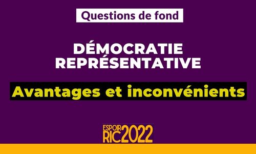 Avantages et inconvénients de la démocratie représentative