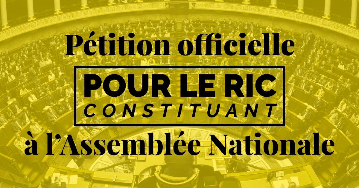 petition pour le ric assemblee nationale