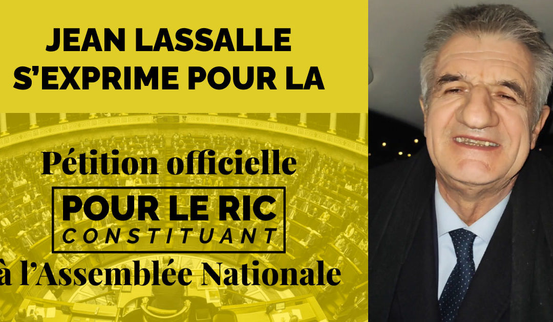 Jean Lassalle pour le RIC et la pétition à l’Assemblée nationale en 2023