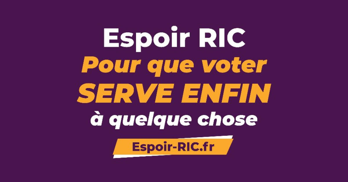 Espoir RIC mouvement pour l'instauration du RIC Constituant
