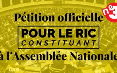 Signez la 3ᵉ pétition officielle pour que le RICC puisse être débattu à l’Assemblée nationale