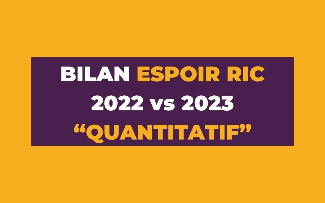Bilan quantitatif d’Espoir RIC en 2023 !